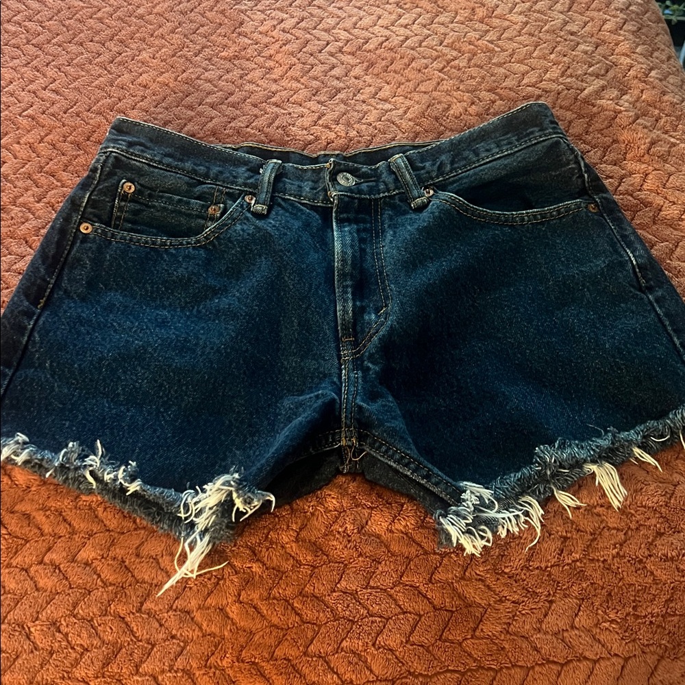 Men's Blue Denim Levi Jean Shorts